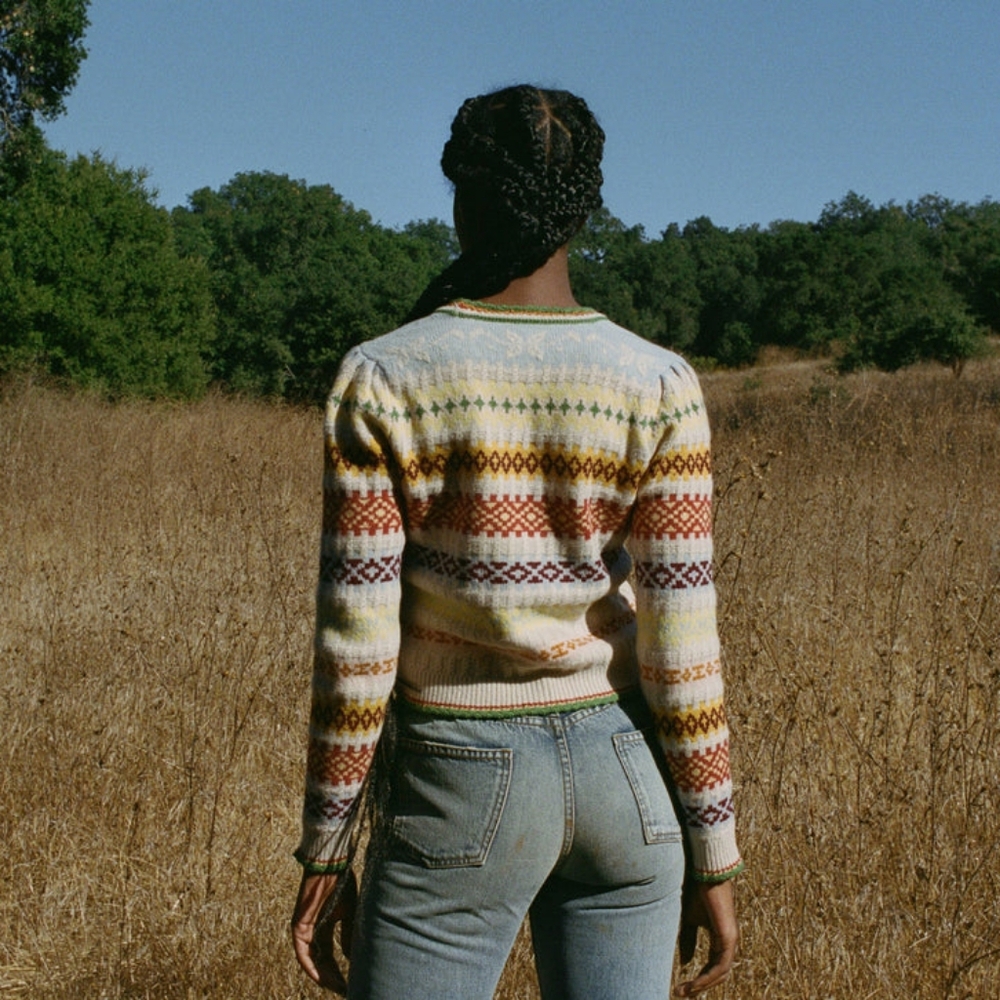 Cashmere DOEN ALBA CARDIGAN in cream Monte Rosa L - Picture 4 of 10